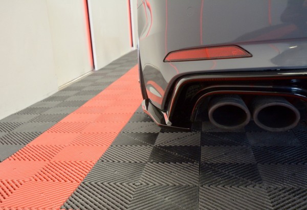 Heck Ansatz Flaps Diffusor für Audi S5 F5 Coupe