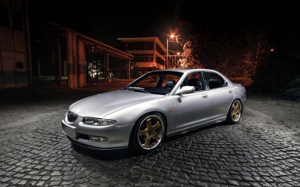 Front Ansatz für Mazda Xedos 6 schwarz Hochglanz