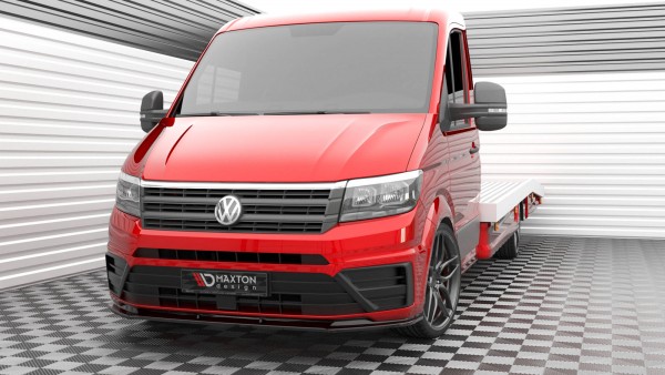 Front Ansatz V.1 für Volkswagen Crafter Mk2 schwarz Hochglanz