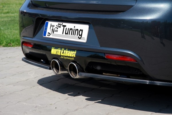 Heckansatz 2 tlg. Aus ABS hochglanz schwarz VW Golf 6R, Typ 1K Bj.: 2009-2013