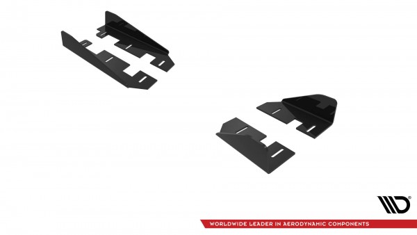Side Flaps für Volkswagen Polo GTI Mk6 Facelift schwarz Hochglanz