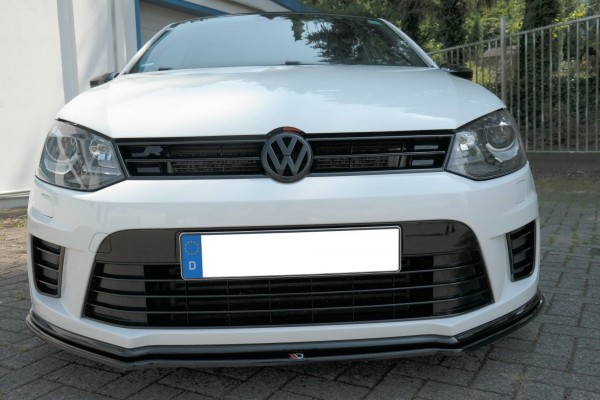 Front Ansatz für VOLKSWAGEN POLO MK5 R WRC schwarz Hochglanz