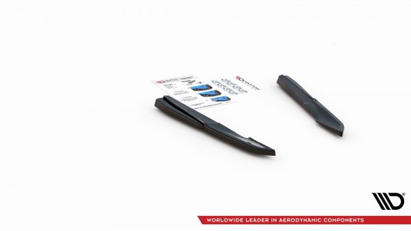 Heck Ansatz Flaps Diffusor für Audi S5 Sportback F5 Facelift Carbon Look