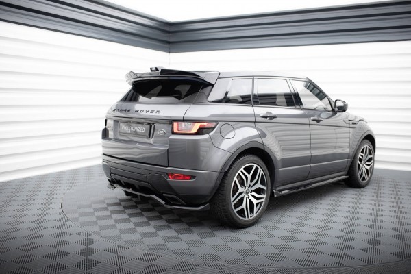 Spoiler CAP für 3D Land Rover Range Rover Evoque HSE Dynamic Mk1 Facelift schwarz Hochglanz