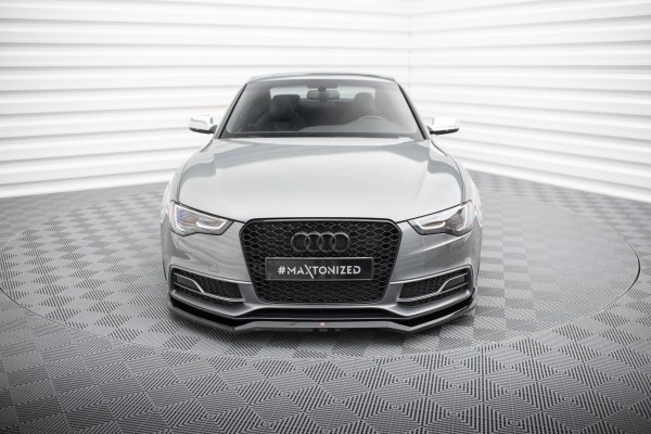 Front Ansatz V.4 für Audi S5 / A5 S-Line Coupe / Sportback 8T Facelift schwarz Hochglanz