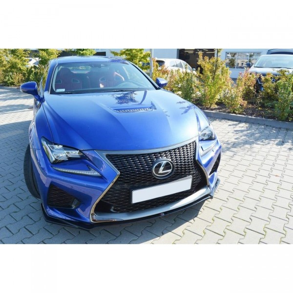 Front Ansatz V.1 für Lexus RC F schwarz Hochglanz