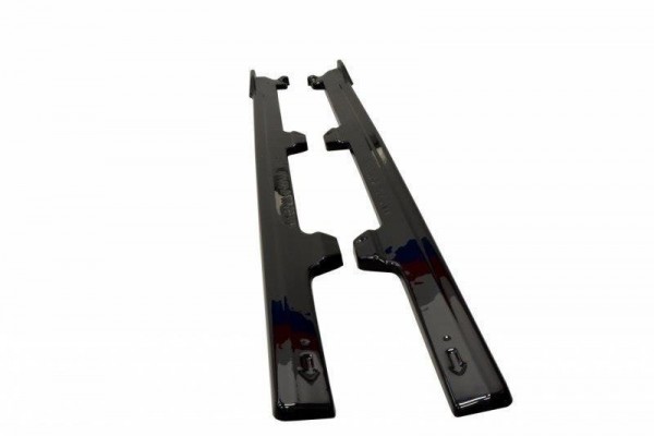 Seitenschweller Ansatz für V.1 für VW Golf 7 R / R-Line Facelift Carbon Look