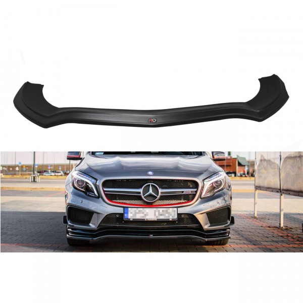Front Ansatz für Mercedes GLA 45 AMG SUV (X156) vor Facelift schwarz Hochglanz