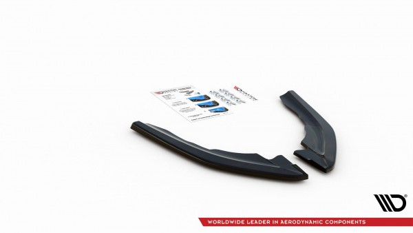 Heck Ansatz Flaps Diffusor V.3 für BMW M2 F87 schwarz Hochglanz