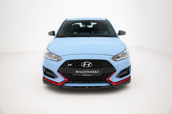 Front Ansatz V.2 für Hyundai Veloster N Mk2 schwarz Hochglanz