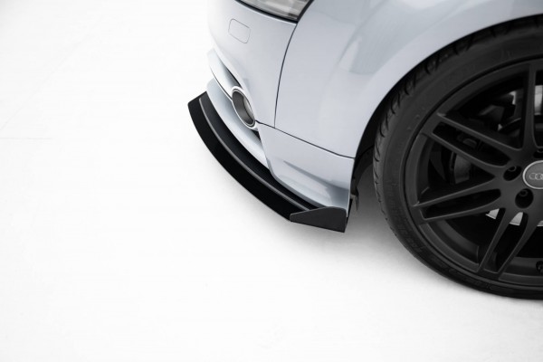 Street Pro Front Ansatz für +Flaps für + Flaps Audi TT S / TT S-Line 8J Facelift schwarz Hochglanz