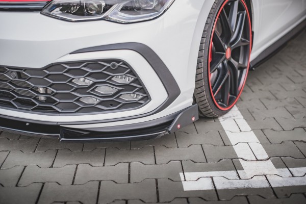 Front Ansatz V.3 +Flaps für Volkswagen Golf 8 GTI