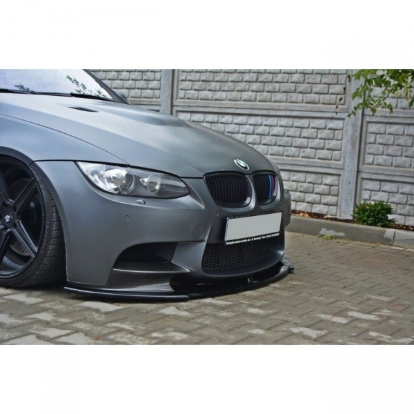 Front Ansatz passend für BMW M3 E92 / E93 vor Facelift schwarz Hochglanz