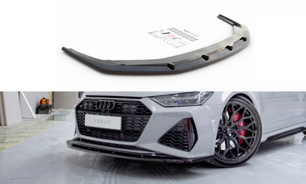 Front Ansatz V.2 für Audi RS6 C8 / RS7 C8 schwarz Hochglanz