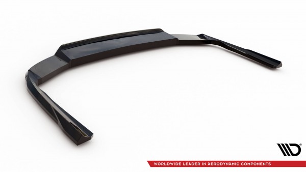 Hinten Splitter (mit einem vertikalem balken) für Volkswagen Passat GT B8 Facelift USA schwarz Hochg