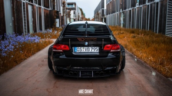 Heckscheiben Jalousie Spoiler schwarz Hochglanz für BMW M3 E92