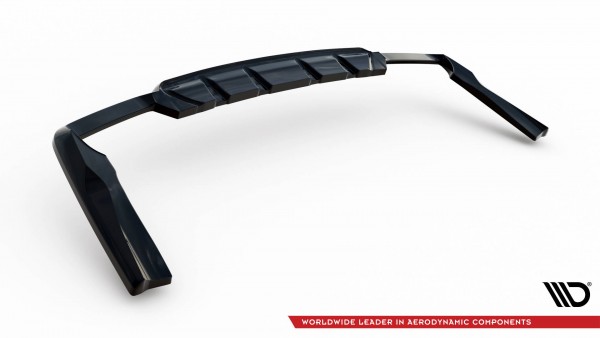Mittlerer Diffusor Heck Ansatz DTM Look für V.2 Mercedes-AMG GLC 63 SUV X253 schwarz Hochglanz