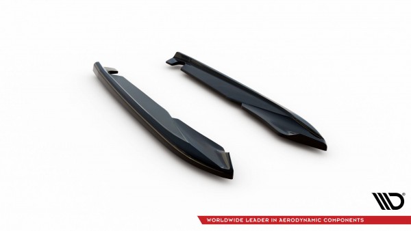 Heck Ansatz Flaps Diffusor V.2 für Seat Leon Cupra Sportstourer Mk3 schwarz Hochglanz