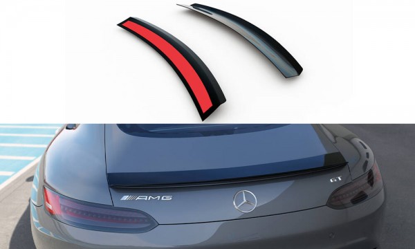 Spoiler CAP für Mercedes-AMG GT / GT S C190 Facelift schwarz Hochglanz