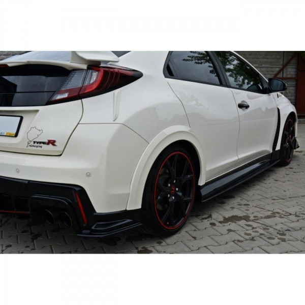 Seitenschweller Ansatz für HONDA CIVIC IX TYPE R schwarz Hochglanz