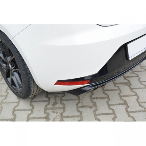 Diffusor Heck Ansatz für SEAT LEON III FR schwarz Hochglanz