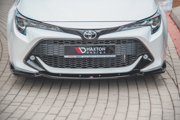 Front Ansatz V.2 für Toyota Corolla XII Touring Sports/ Hatchback schwarz Hochglanz