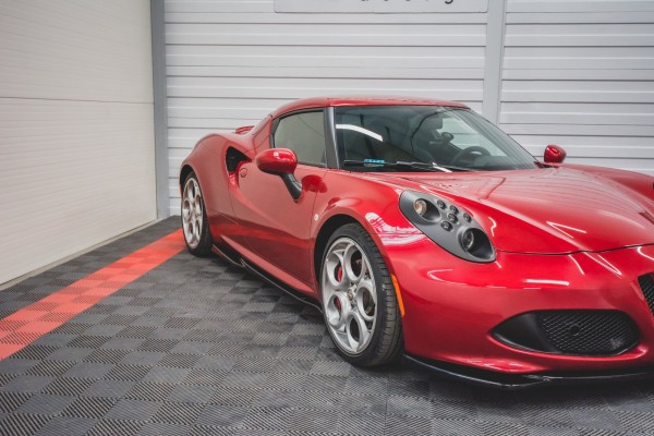 Seitenschweller Ansatz für Alfa Romeo 4C schwarz Hochglanz