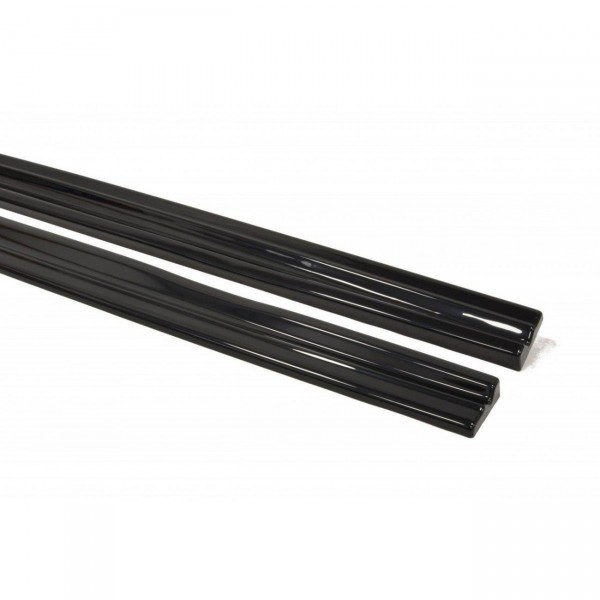 Seitenschweller Ansatz für SEAT LEON MK2 CUPRA / FR schwarz Hochglanz