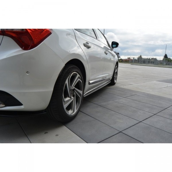 Seitenschweller Ansatz für CITROEN DS5 schwarz Hochglanz