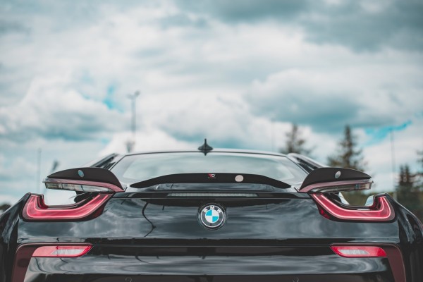 Spoiler CAP für Paket BMW i8 schwarz Hochglanz