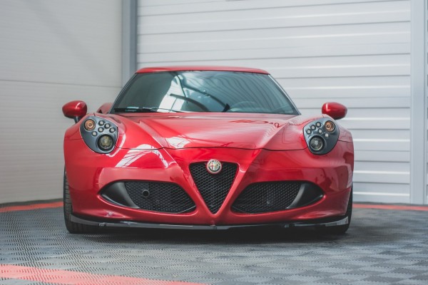 Front Ansatz für Alfa Romeo 4C schwarz Hochglanz