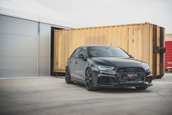 Seitenschweller Ansatz für V.2 für Audi RS3 8V Sportback Facelift schwarz Hochglanz