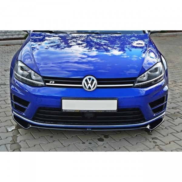 Front Ansatz V.2 für VW Golf 7 R / R-Line schwarz Hochglanz