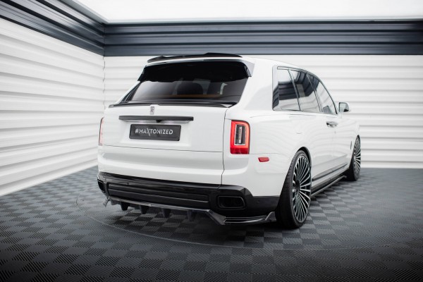 Spoiler CAP für Rolls Royce Cullinan schwarz Hochglanz