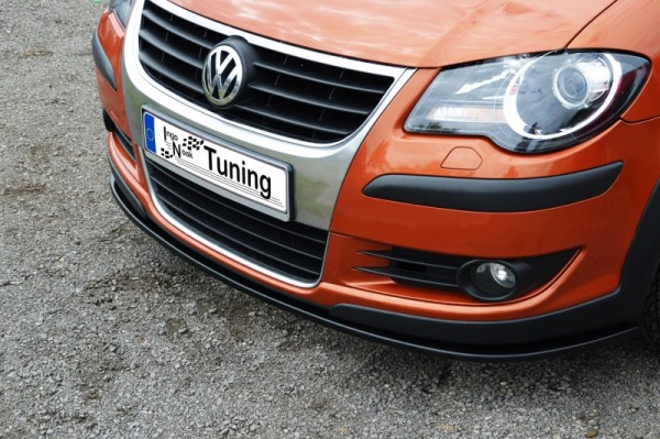 Cup Frontspoilerlippe aus ABS, nur passend für Modell Cross Touran hochglanz schwarz VW Touran Facel