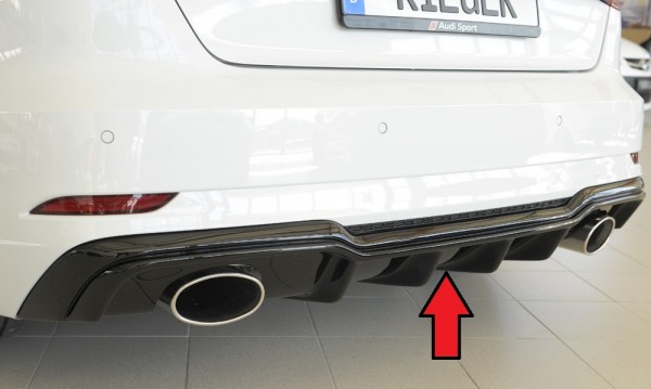 Rieger Heckeinsatz Audi A3 S3 (8V) 5-tür. (Sportback 8VA)