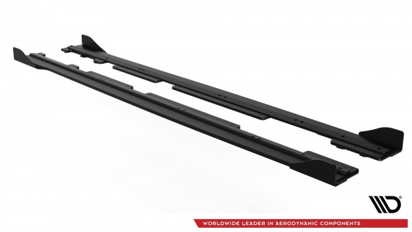 Robuste Racing Seitenschweller Ansatz für für + Front Stoßstangen Racing Flaps passend für Ford Fie