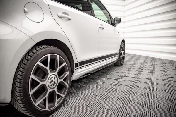 Seitenschweller Ansatz für Volkswagen Up GTI schwarz Hochglanz