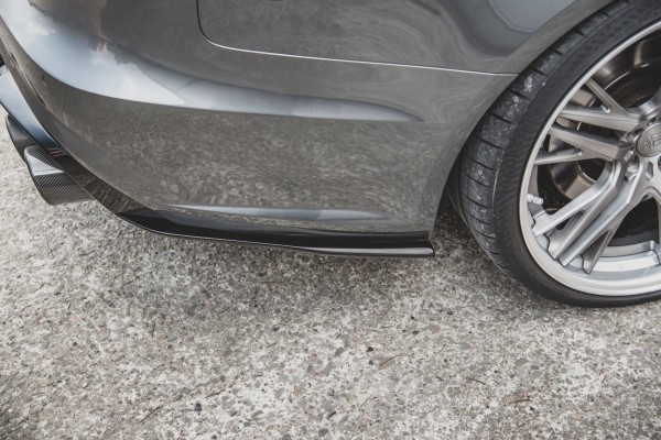Heck Ansatz Flaps Diffusor für Audi S6 / A6 S-Line C7 FL