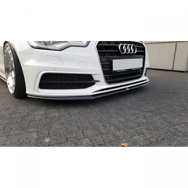 Front Ansatz V.2 für Audi S6 / A6 S-Line C7 schwarz Hochglanz