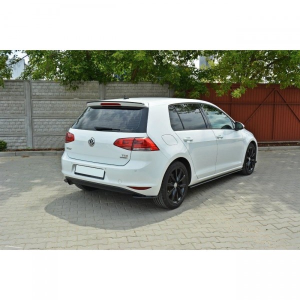 Heck Ansatz Flaps Diffusor passend für VW Golf Mk7 Standard schwarz Hochglanz