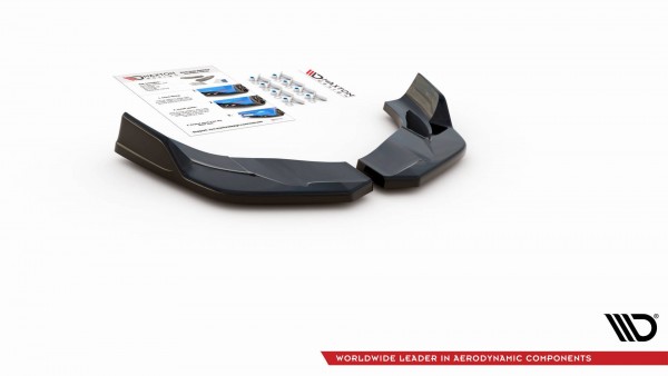 Heck Ansatz Flaps Diffusor V.4 für Hyundai I30 N Mk3 Hatchback Carbon Look