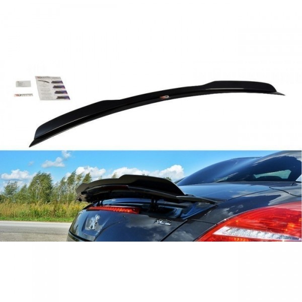 Spoiler CAP für Peugeot RCZ Mk1 / Mk1 Facelift schwarz Hochglanz