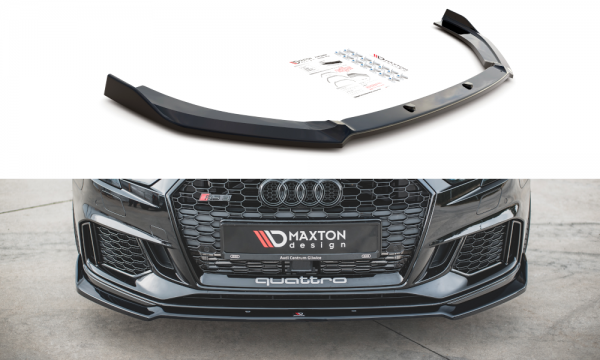 Front Ansatz V.3 für Audi RS3 8V FL Sportback schwarz Hochglanz