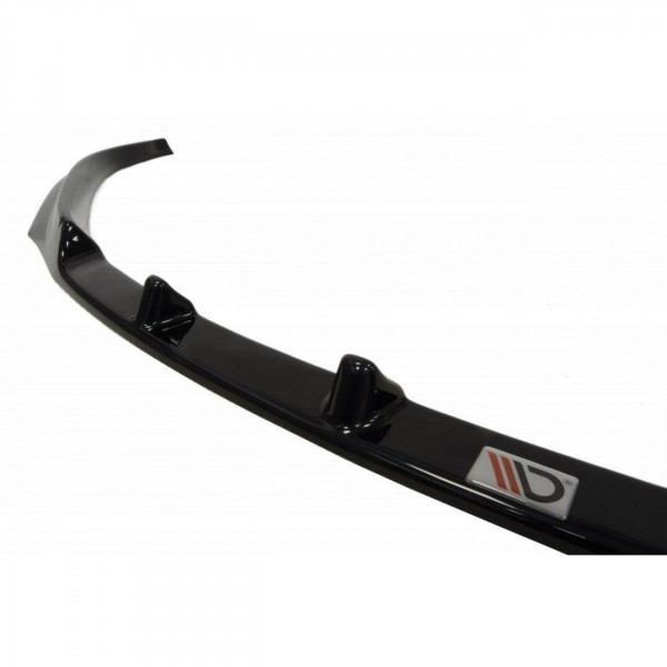 Front Ansatz für Skoda Fabia Mk2 schwarz Hochglanz