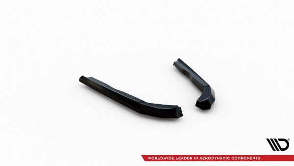 Heck Ansatz Flaps Diffusor V.3 für BMW 2 G42 schwarz Hochglanz
