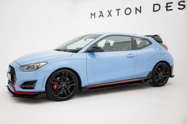 Side Flaps für Hyundai Veloster N Mk2 schwarz Hochglanz