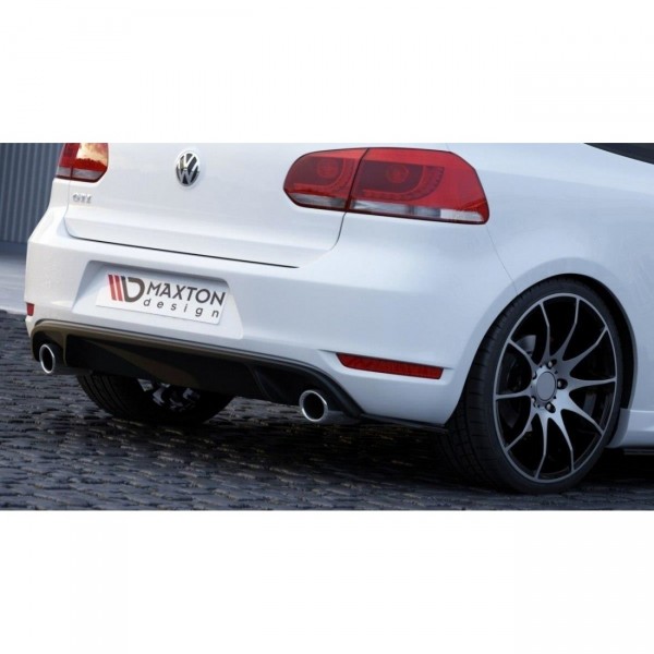 Heck Ansatz Flaps Diffusor für VW GOLF 6 GTI 35TH schwarz Hochglanz