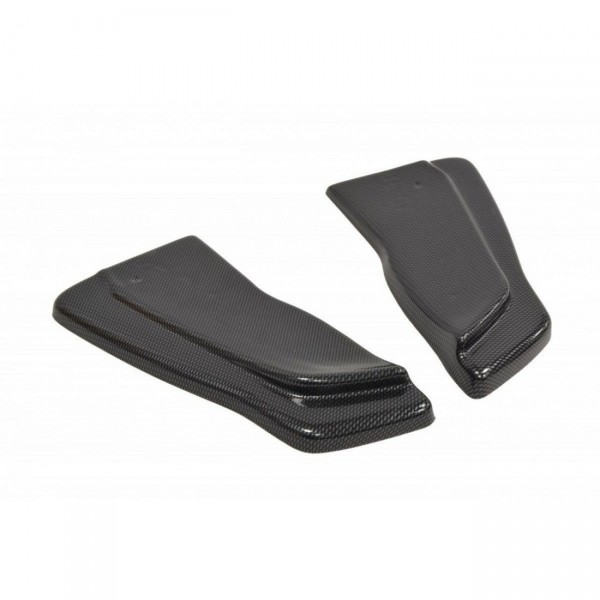 Heck Ansatz Flaps Diffusor für RENAULT CLIO III RS schwarz Hochglanz