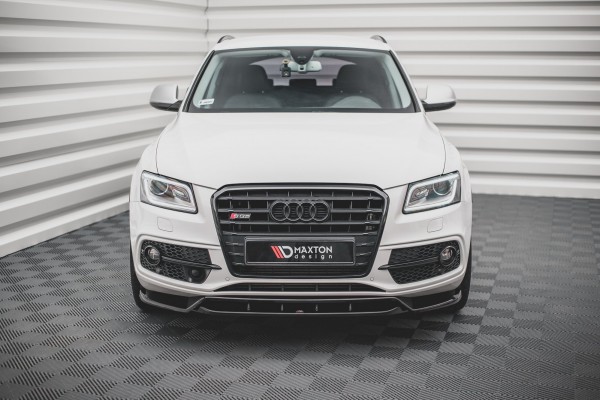 Front Ansatz für Audi SQ5 Mk1 (8R) schwarz Hochglanz